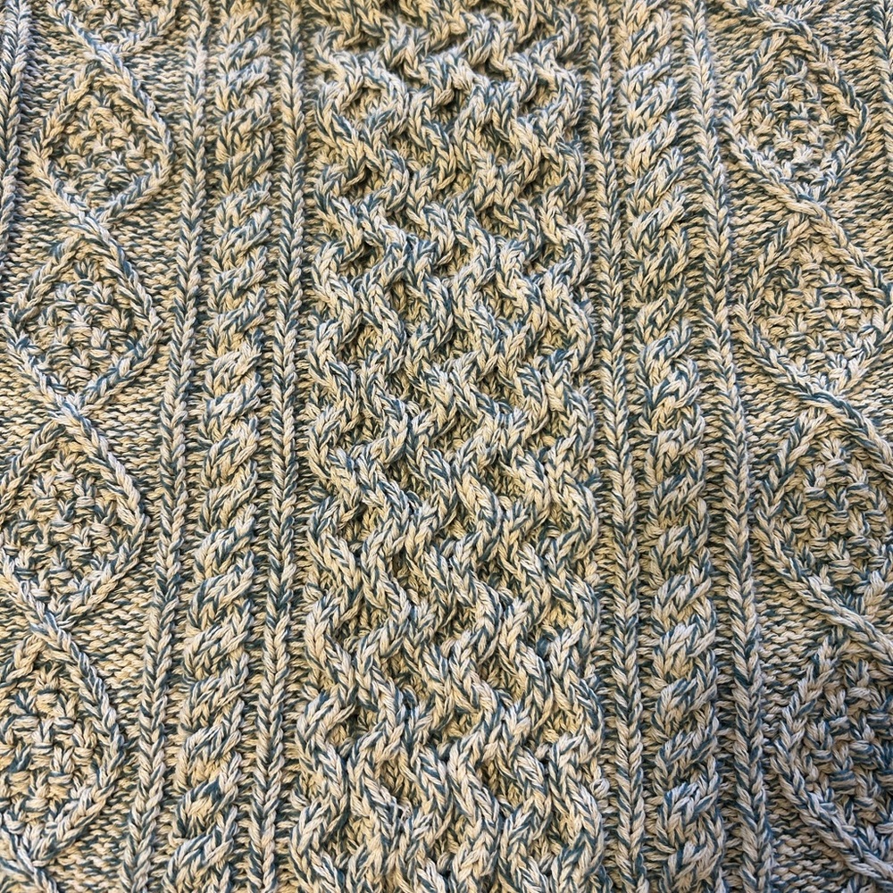 L.L.B. Signature Sweater Green & Cream - Picture 6 of 11